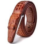 Ceinture crocodile pour homme, modèle Enokur