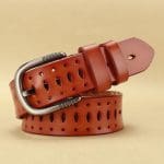 Ceinture en cuir pour femme, modèle Atilia