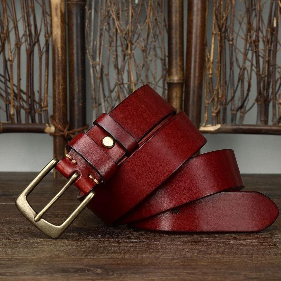 Ceinture en cuir pour femme, modèle Caesia