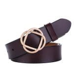 Ceinture en cuir pour femme, modèle Mariami