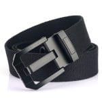 Ceinture en Toile avec boucle noire, modèle Taras