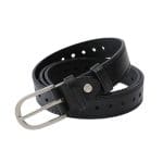 Ceinture perforée pour femme à boucle en U disponible en grande taille, modèle Tatiana
