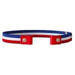 Ceinture Sans Boucle élastique Bleue Blanc Rouge, modèle Takagi